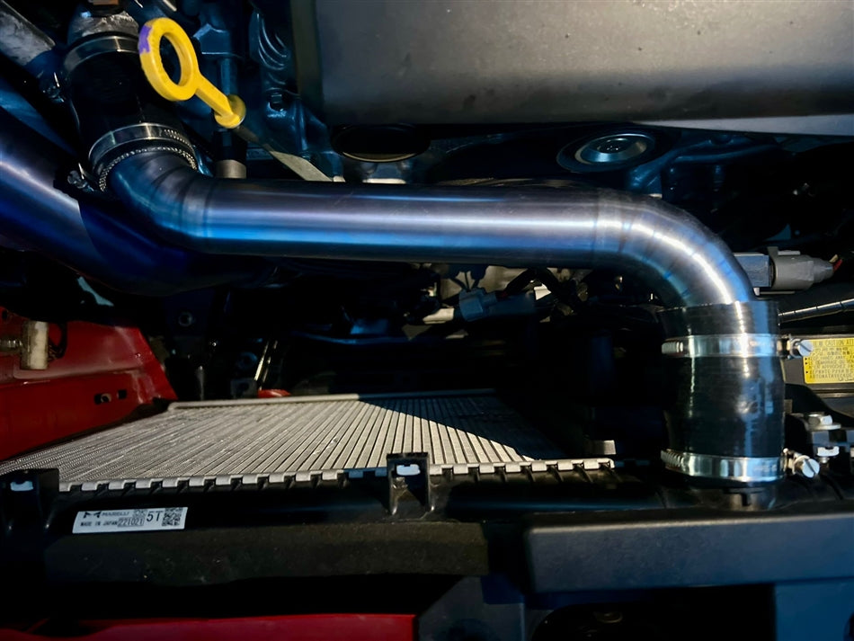 Torque Solution Titanium Radiator Pipe Kit (Purple) - 2022-2026 Subaru WRX