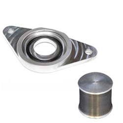 Torque Solution HKS Blow Off Valve Adapter Flange with Plug - 2002-2007 Subaru WRX / 2004-2019 STI