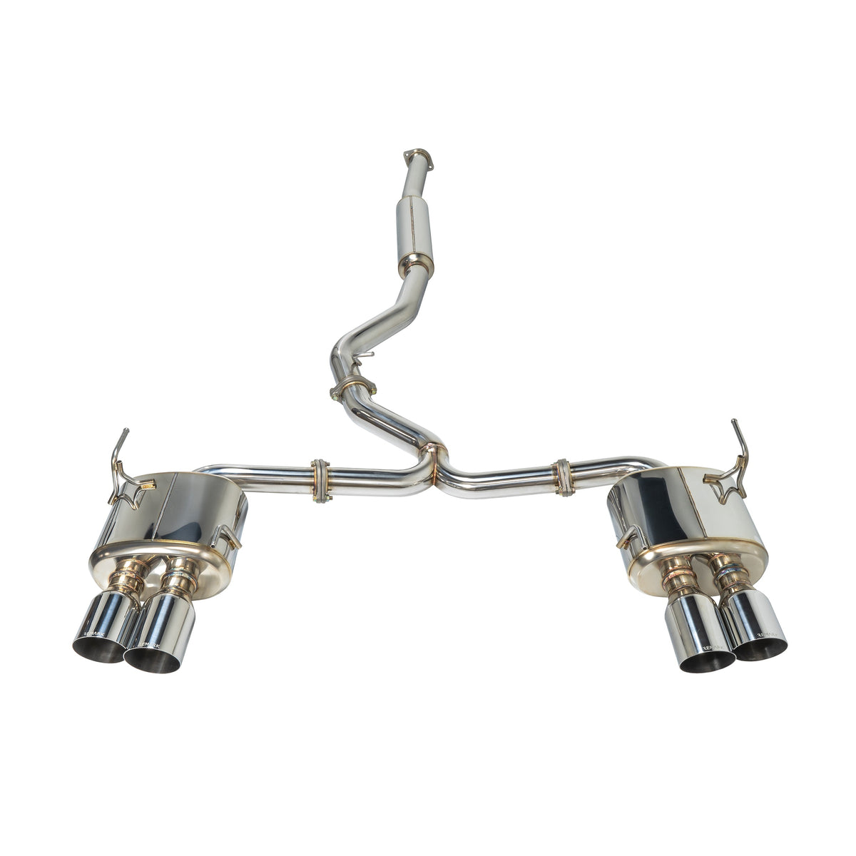 Remark Sports Touring Exhaust 4in Catback Non-Resonated Midpipe - 2015-2021 Subaru WRX / 2015-2021 STI