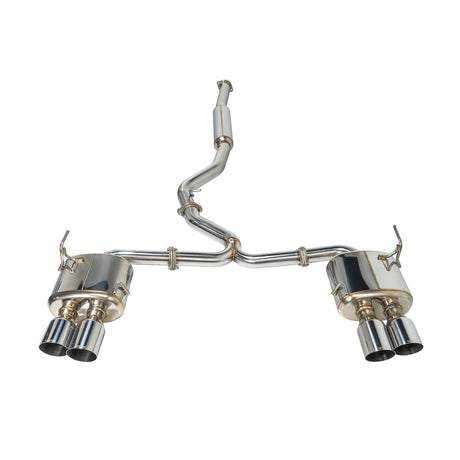 Remark Sports Touring Exhaust 4in Catback Resonated Midpipe - 2015-2021 Subaru WRX / 2015-2021 STI