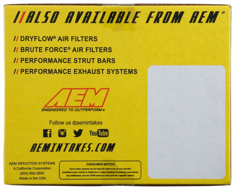 AEM C.A.S F / I Cold Air Intake System - 2018-2019 Subaru Forester