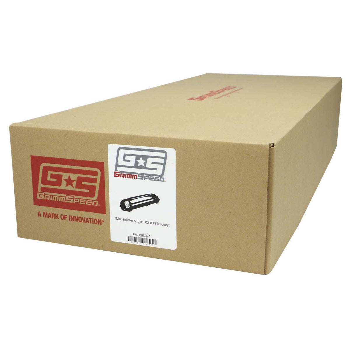 GrimmSpeed Top-Mount Intercooler Splitter (with JDM Scoop) - 2002-2003 Subaru WRX