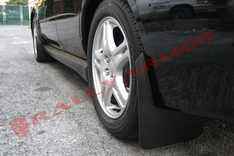 Rally Armor 2002-07 Subaru WRX STI Basic Mud Flap Black Logo mud flap set