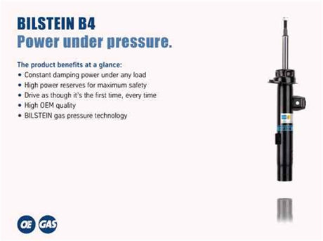 Bilstein B4 OE Replacement Front Left Shock Absorber - 2010-2014 Subaru Outback