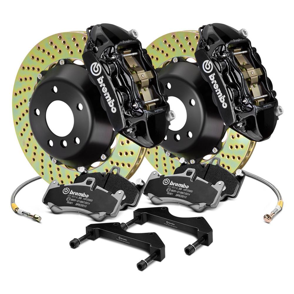 Brembo GT 4-Piston Drilled Front Big Brake Kit - 2002-2007 Subaru WRX / STI