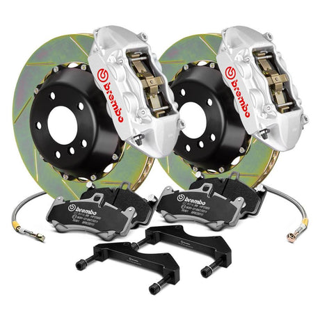Brembo Gran Turismo 4-Piston Drilled Front Big Brake Kit - 2002-2007 Subaru WRX / STI
