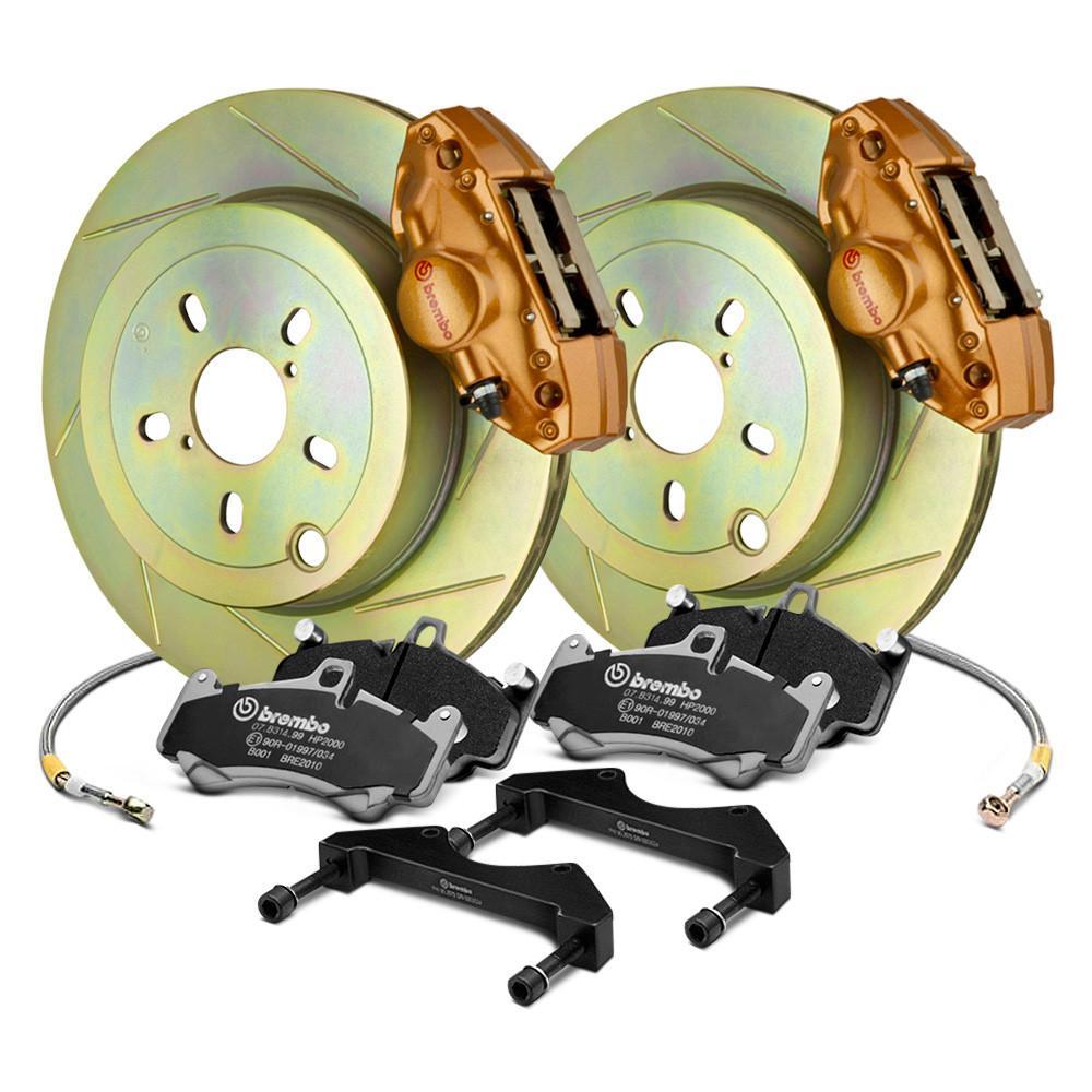 Brembo GT 2-Piston Slotted Rear Big Brake Kit - 2002-2007 Subaru WRX
