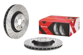 Brembo Xtra Drilled Front Brake Rotor - 2005-2017 Subaru STI