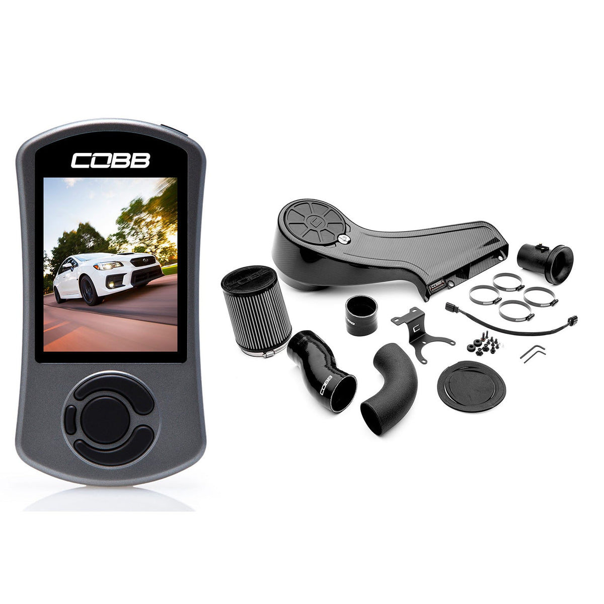 COBB Stage 1+ Redline Carbon Fiber Power Package - 2015-2021 Subaru WRX