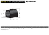 Whiteline 19 mm Front Sway Bar Bushing Kit - Subaru - product image 5
