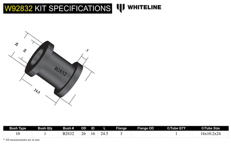 Whiteline Engine Pitch Mount Bushing Kit - Subaru WRX / STI - product image 4