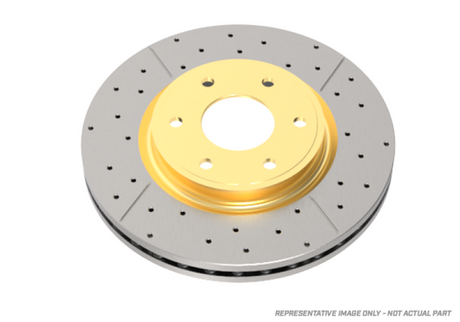 DBA (w/ 294mm Front Rotor) Front Drilled & Slotted Street Series Rotor - 2017-2020 Subaru Impreza