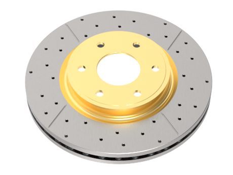 DBA (w/ 294mm Front Rotor) Front Drilled & Slotted Street Series Rotor - 2017-2020 Subaru Impreza