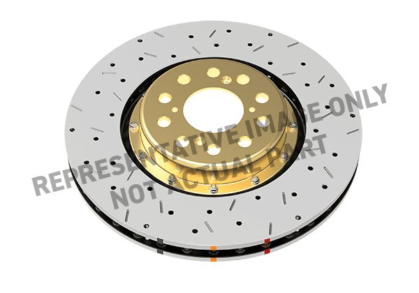 DBA 5000 Series XS Gold Front Brake Rotor - 2015-2021 Subaru WRX