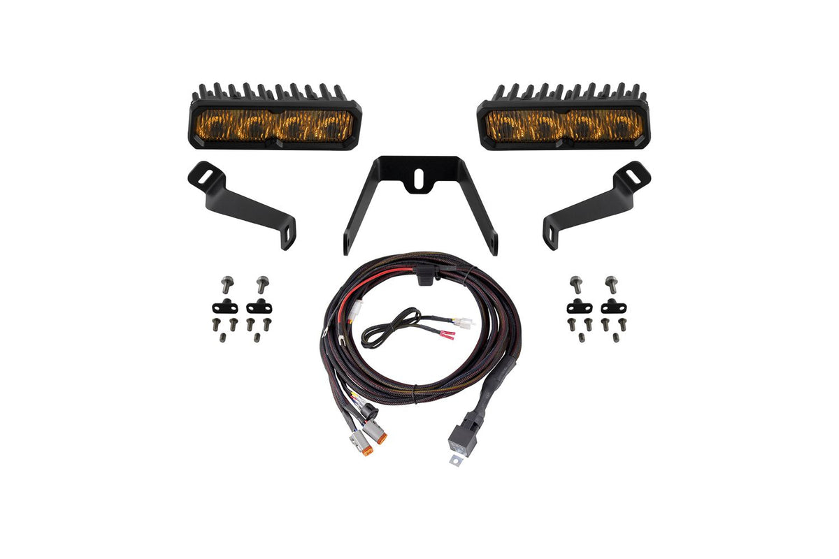 Diode Dynamics SS6 Max LED Kit Yellow Driving 3000K - 2015-2017 Subaru WRX