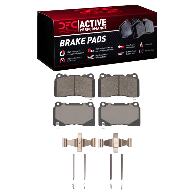 DFC Front Active Performance Pads and Hardware Kit - 2003-2020 Subaru Impreza