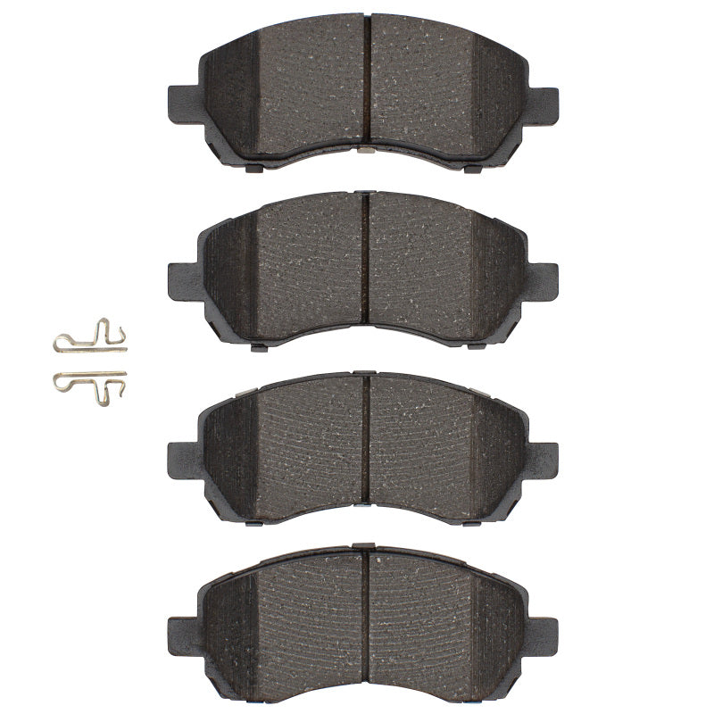 DFC Front 5000 Advanced Ceramic Brake Pads and Hardware Kit - 1997-2001 Subaru Impreza
