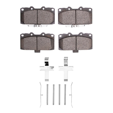 DFC Front 5000 Advanced Low Metallic Brake Pads and Hardware Kit - 2006-2007 Subaru Impreza