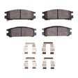 DFC Rear 4000 HybriDynamic Brake Pads and Hardware Kit - 1993-1999 Subaru Impreza