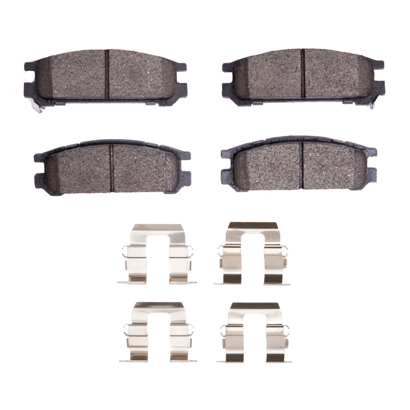 DFC Rear 4000 HybriDynamic Brake Pads and Hardware Kit - 1993-1999 Subaru Impreza