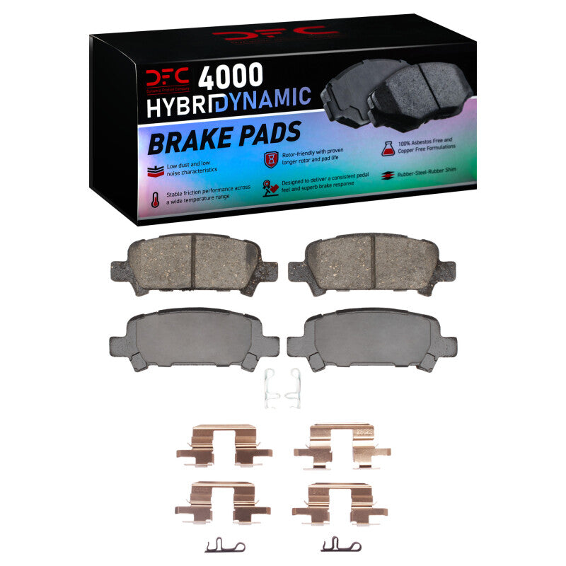 DFC Rear 4000 HybriDynamic Brake Pads and Hardware Kit - 1998-2006 Subaru Impreza