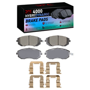 DFC Front 4000 HybriDynamic Brake Pads and Hardware Kit - 2002-2010 Subaru Impreza