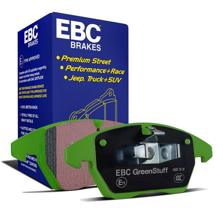 EBC 1.8 (2WD) (13in Wheels) Greenstuff Front Brake Pads - 1993-1996 Subaru Impreza