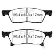 EBC Yellowstuff Front Brake Pads - 2019-2022 Subaru Ascent