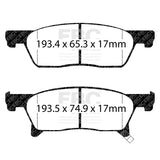 EBC 2.4T Greenstuff Front Brake Pads - 2019-2022 Subaru Ascent