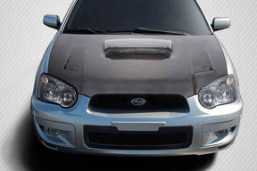 Extreme Dimensions Carbon Creations DriTech TS-1 Hood - 1 Piece - 2004-2005 WRX STI
