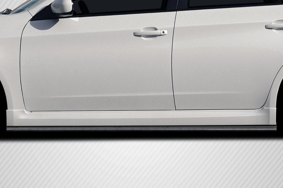 Extreme Dimensions Carbon Creations Ghost Side Skirt Rocker Panel Splitters - 2 Pieces - 2008-2010 WRX