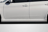 Extreme Dimensions Carbon Creations Ghost Side Skirt Rocker Panel Splitters - 2 Pieces - 2008-2010 WRX