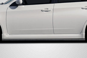 Extreme Dimensions Carbon Creations Ghost Side Skirt Rocker Panel Splitters - 2 Pieces - 2008-2010 WRX