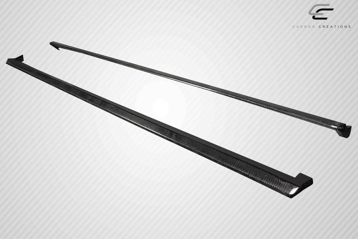 Extreme Dimensions Carbon Creations Ghost Side Skirt Rocker Panel Splitters - 2 Pieces - 2008-2010 WRX