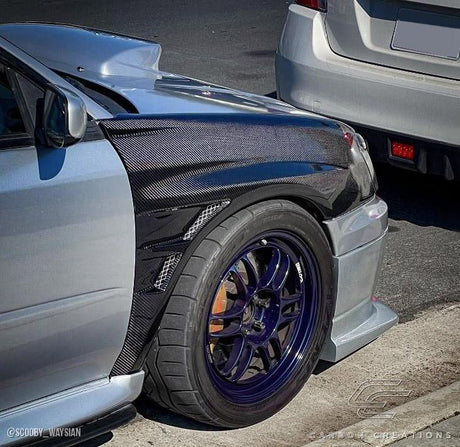 Extreme Dimensions Carbon Creations GT Concept Fenders - 2 Piece - 2004-2005 WRX STI