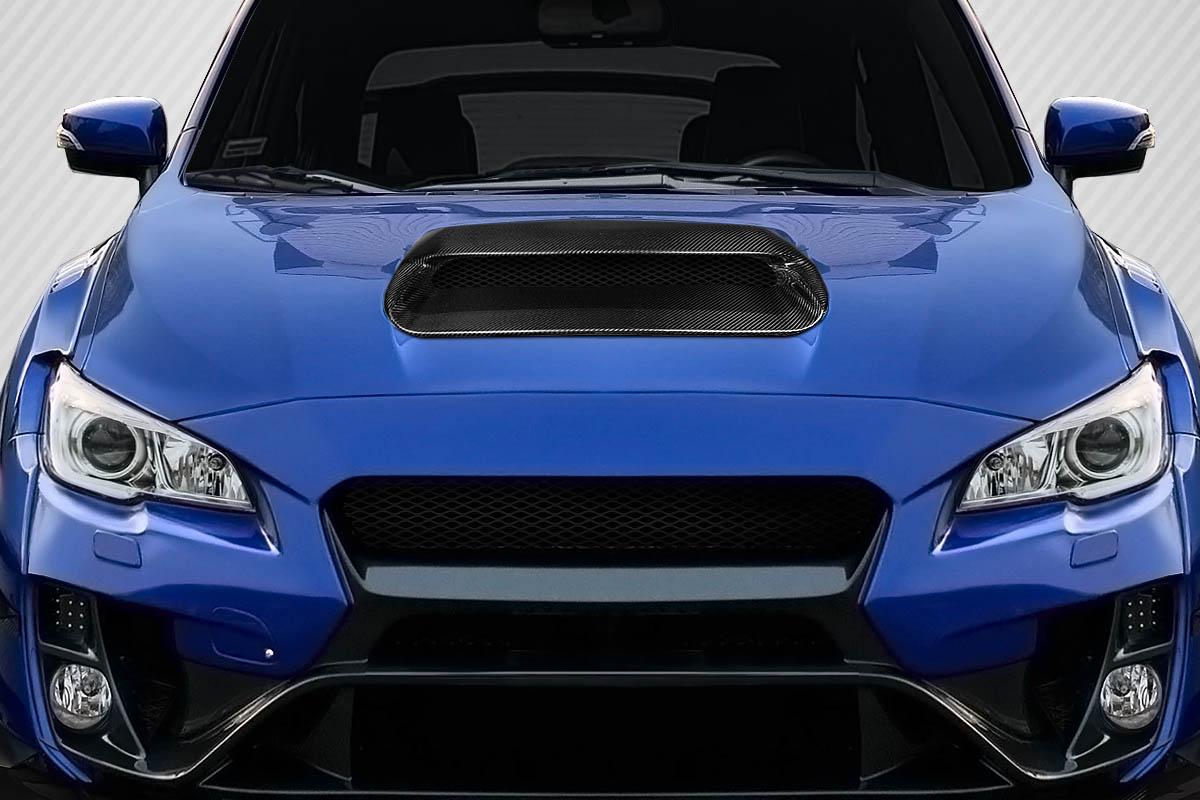 Extreme Dimensions Carbon Creations Hyperflow Hood Scoop - 1 Piece - 2015-2021 WRX STI
