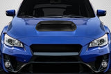 Extreme Dimensions Carbon Creations Hyperflow Hood Scoop - 1 Piece - 2015-2021 WRX STI