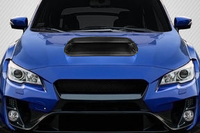 Extreme Dimensions Carbon Creations Hyperflow Hood Scoop - 1 Piece - 2015-2021 WRX STI