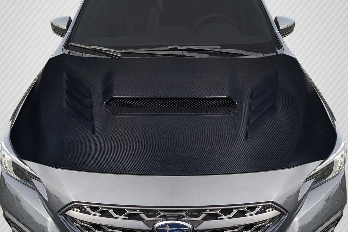 Extreme Dimensions Carbon Creations Minari Hood - 1 Piece - 2022-2024 WRX