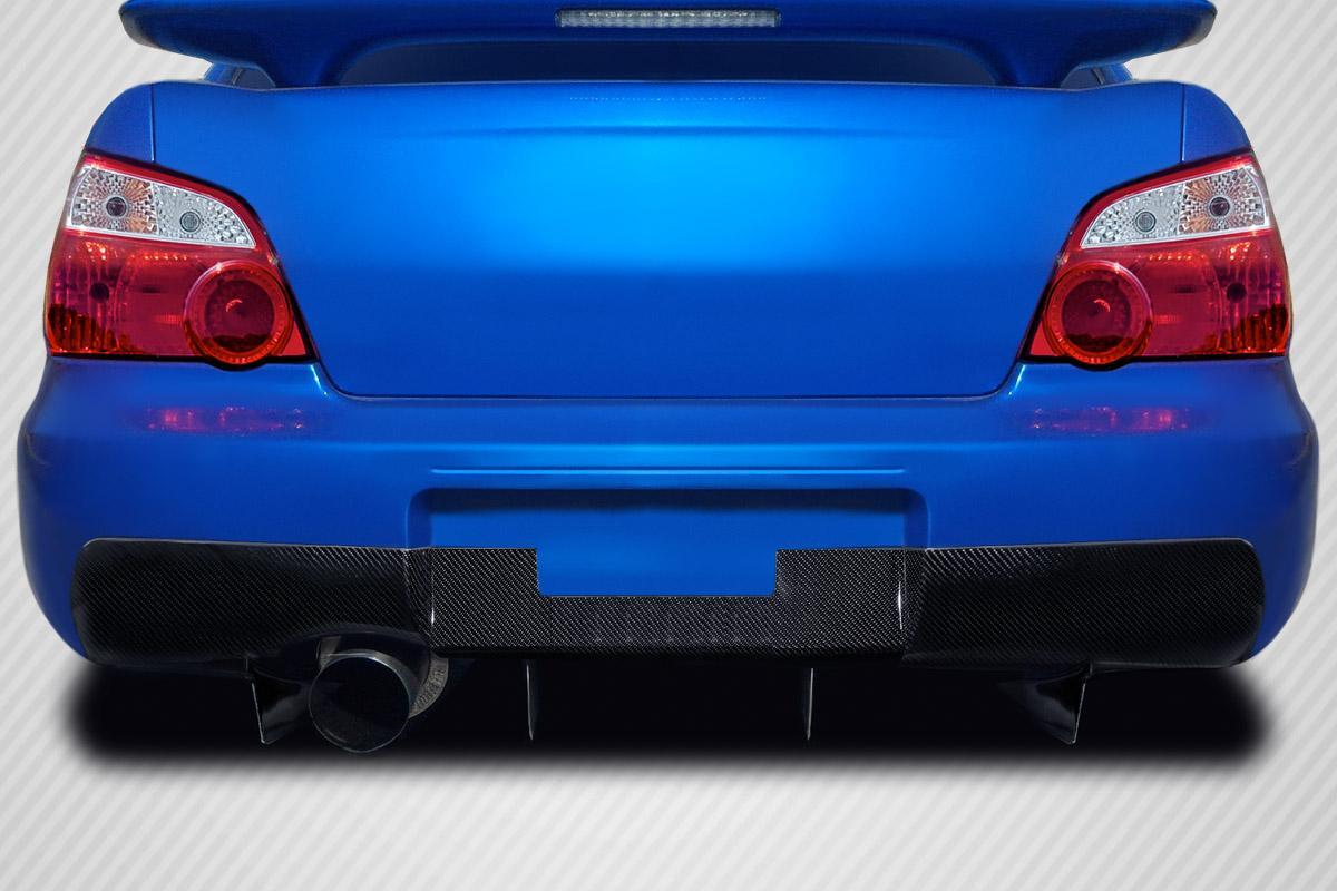 Extreme Dimensions Carbon Creations MTS Rear Diffuser - 3 Piece - 2002-2007 WRX STI