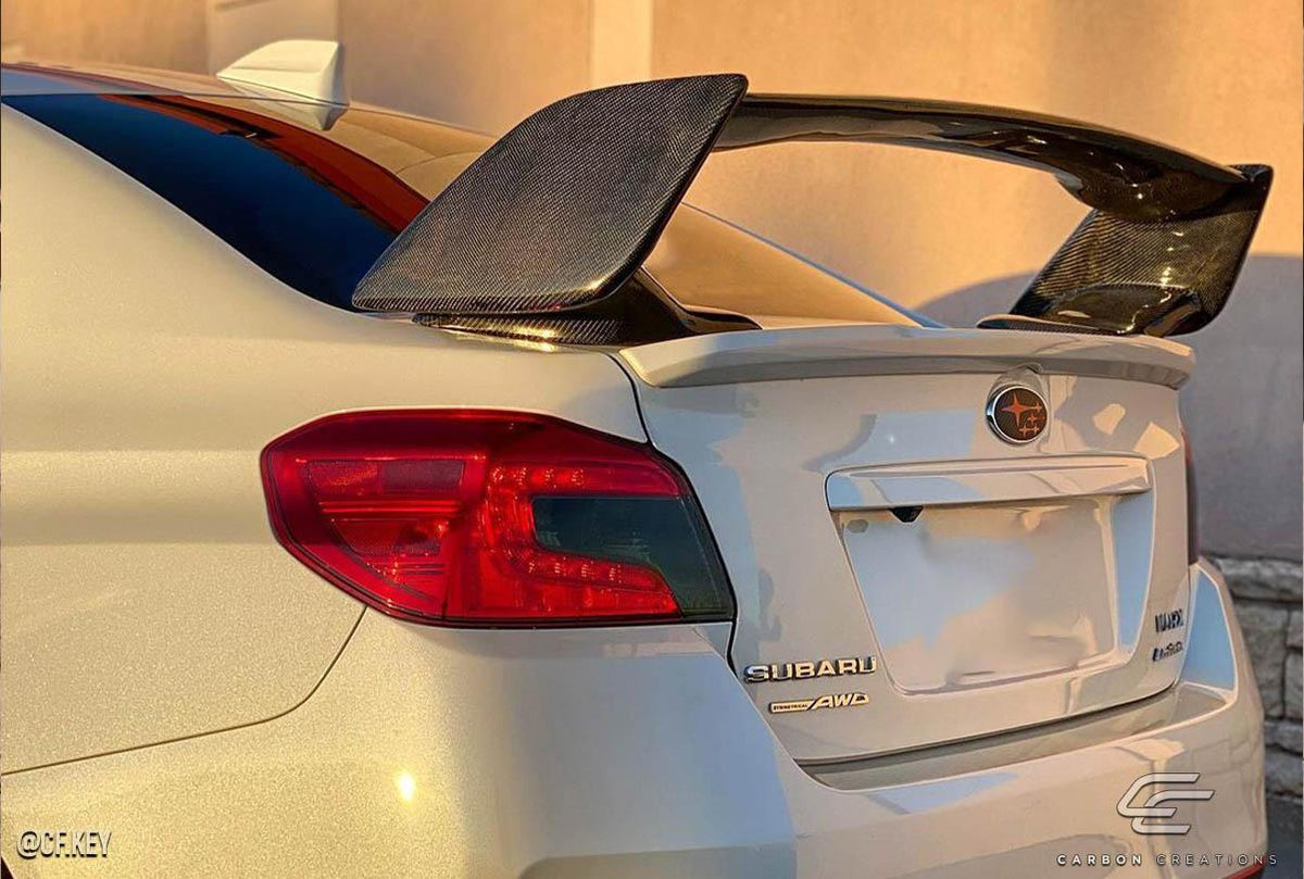 Extreme Dimensions Carbon Creations STI Look Trunk Lid Spoiler Wing - 1 Piece - 2008-2011 Impreza / WRX STI