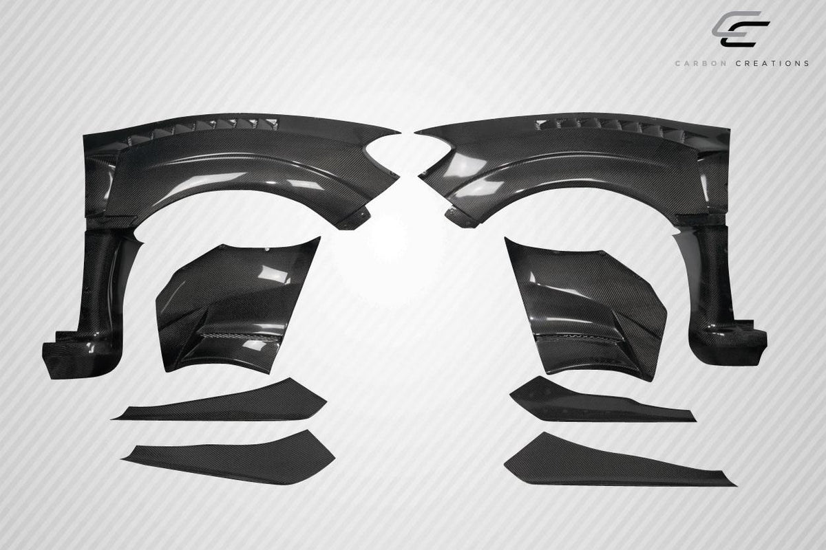 Extreme Dimensions Carbon Creations VRS Wide Body Front Fenders - 8 Piece - 2015-2021 WRX STI