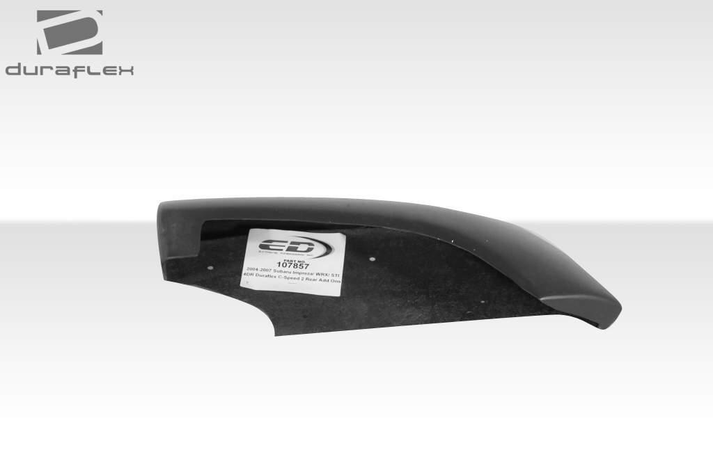 Extreme Dimensions Duraflex C-Speed 2 Rear Add Ons Spat Bumper Extensions - 2 Piece - 2004-2007 WRX STI