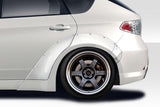 Extreme Dimensions Duraflex MSR Rear Fender Flares - 6 Piece - 2008-2011 WRX
