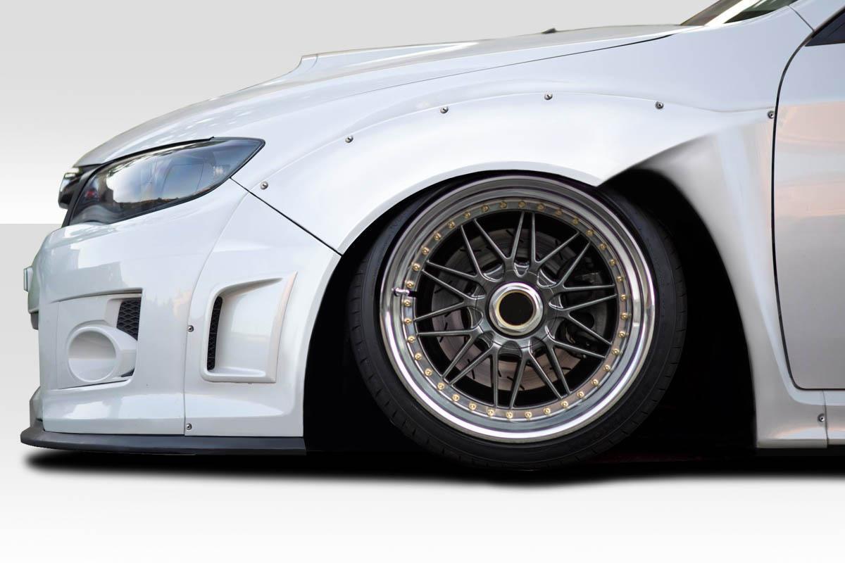Extreme Dimensions Duraflex MTR Wide Body Front Fender Flares - 4 Piece (Note: can fit wheels 4" wider than stock) - 2011-2014 WRX STI