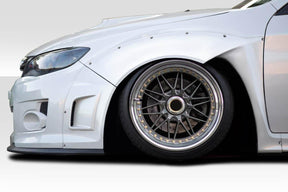 Extreme Dimensions Duraflex MTR Wide Body Front Fender Flares - 4 Piece (Note: can fit wheels 4" wider than stock) - 2011-2014 WRX STI