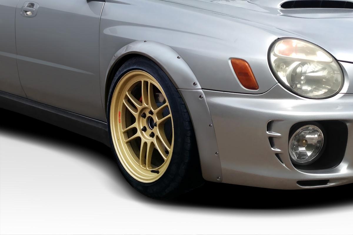 Extreme Dimensions Duraflex Race Front Fender Flares - 4 Piece - 2002-2003 WRX