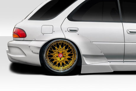 Extreme Dimensions Duraflex RBS Rear Fender Flares - 6 Pieces (+50mm Added Clearance) - 1993-2001 Impreza