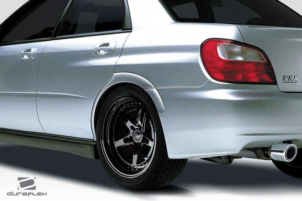 Extreme Dimensions Duraflex STI Look Rear Fender Flares - 4 Piece - 2002-2007 WRX STI