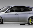 Extreme Dimensions Duraflex STI Look Side Skirts Rocker Panels - 2 Piece - 2008-2011 WRX
